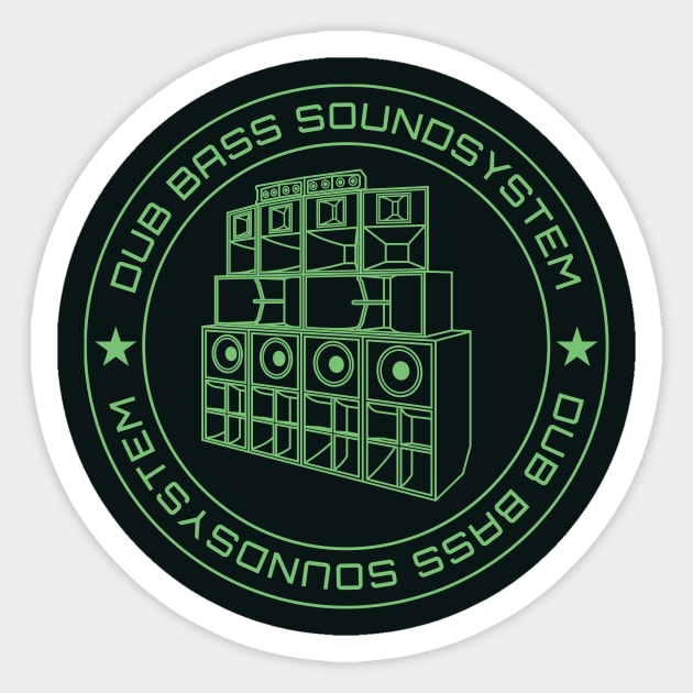 Dub Bass Soundsystem Sticker by Atomic Malibu